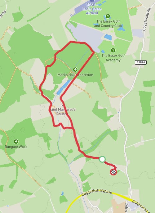 Marks hall loop mobile static map