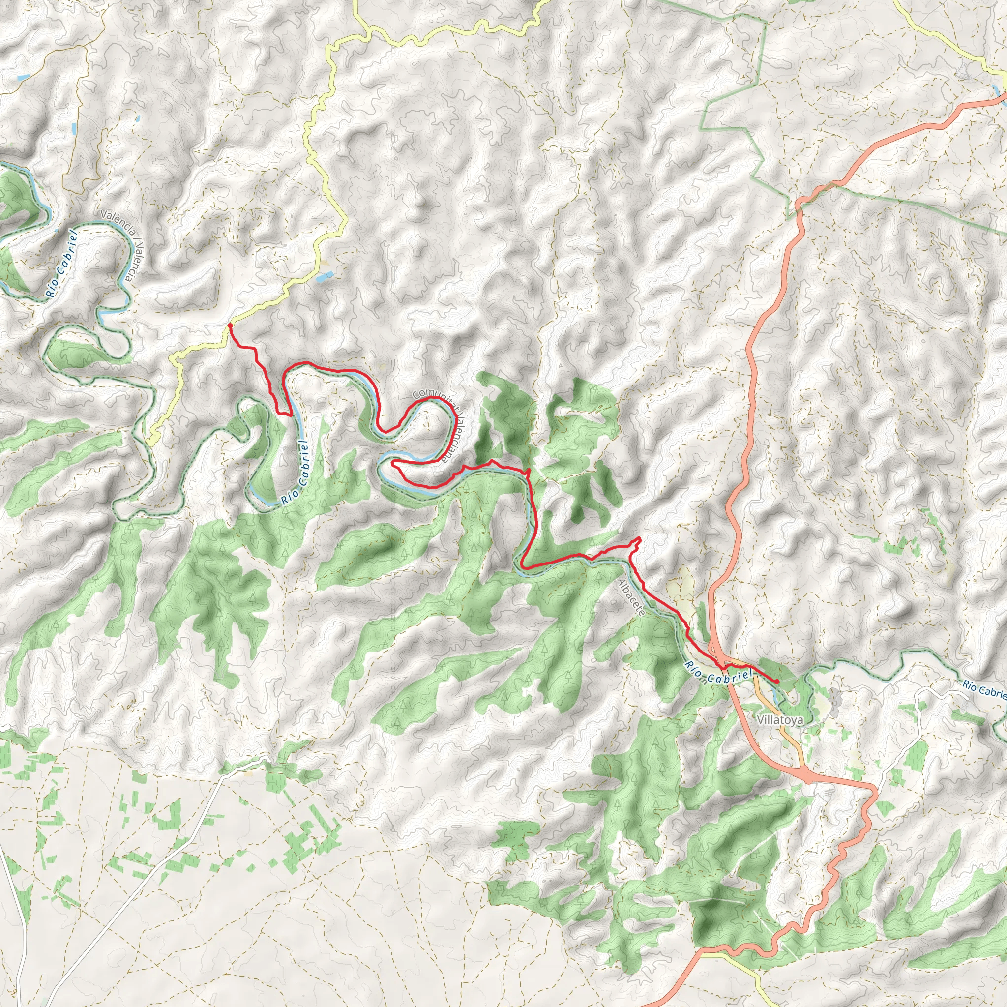 Fuente Podrida Baths - El Tete PR CV 346 mobile static map
