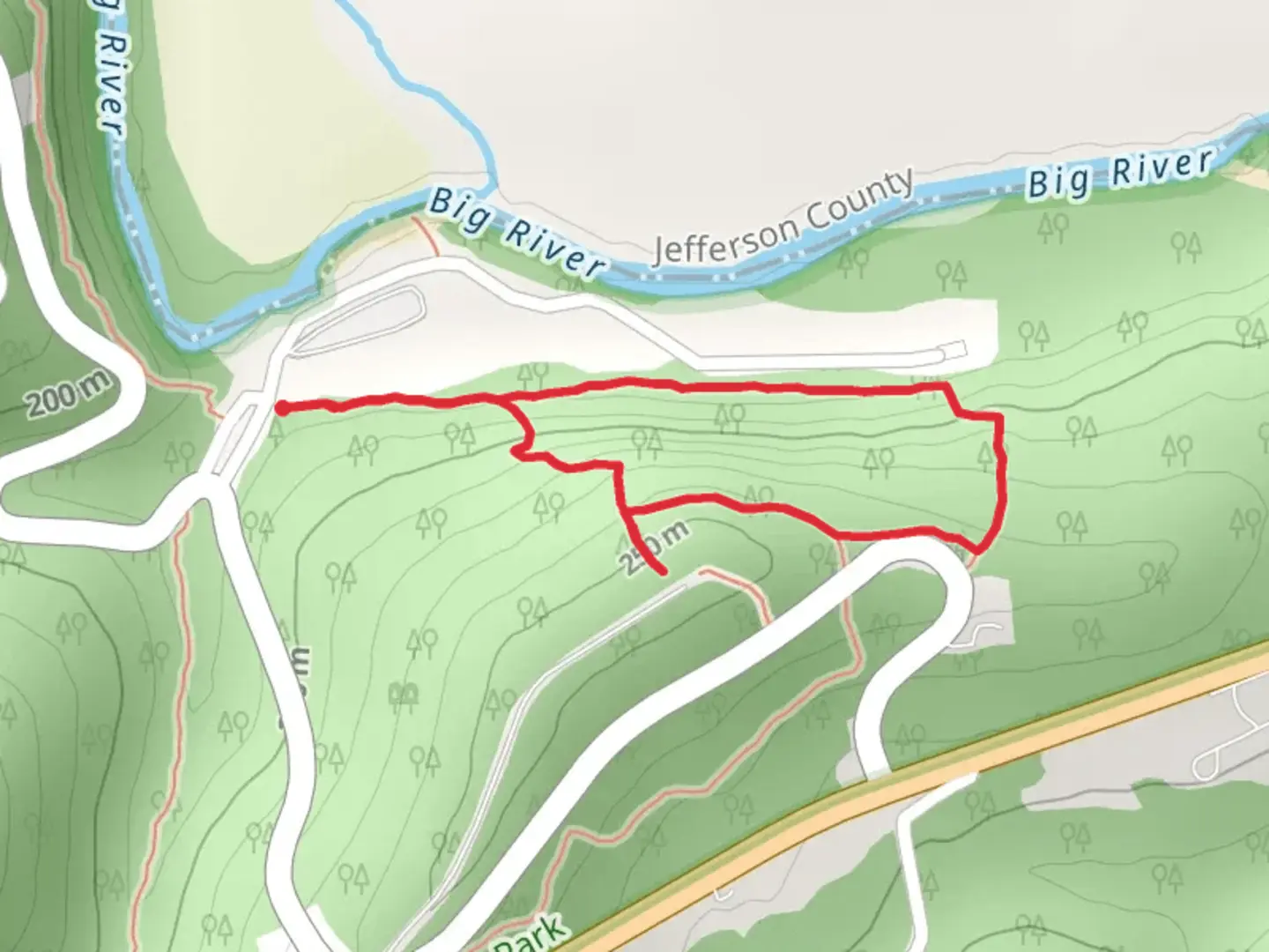 An image depicting the trail 1000 Steps Loop Trail and its surrounding area.