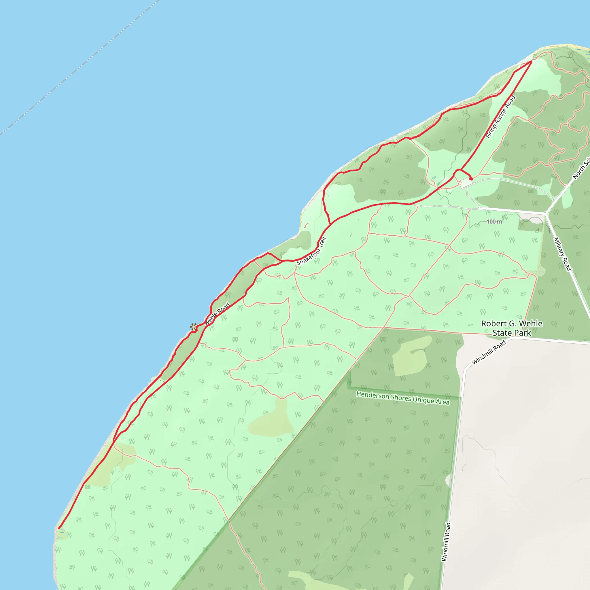 Stony Point via Snakefoot Trail mobile static map