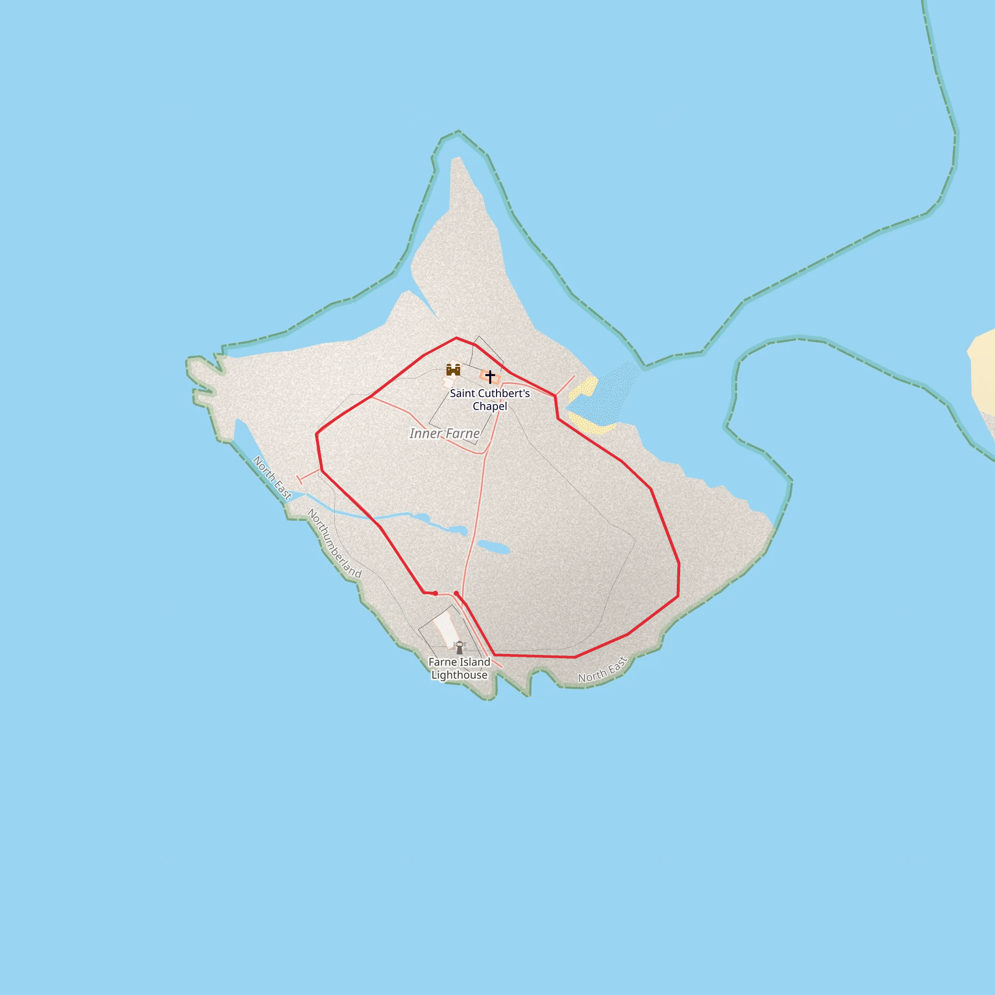 Farne Islands mobile static map