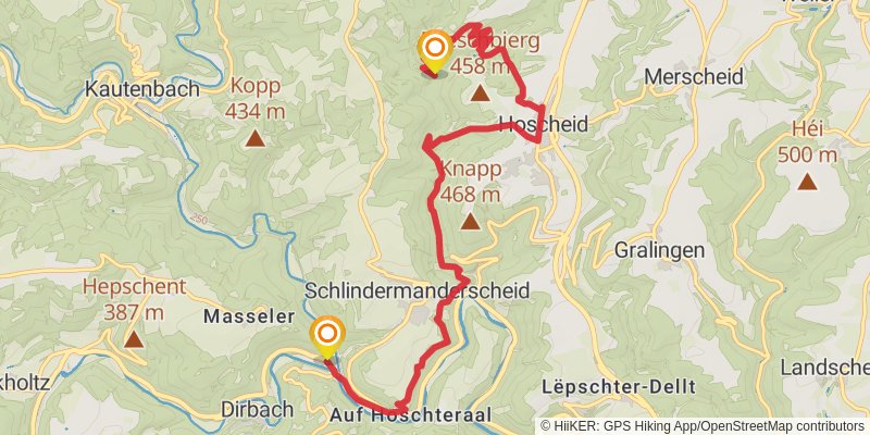Escapardenne Lee Trail stage 3 Map