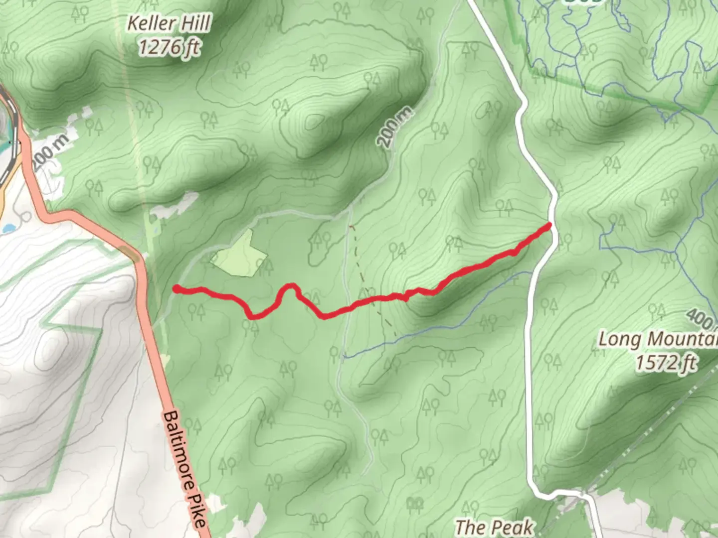 An image depicting the trail Rocky Ridge Trail via Appalachian National Scenic Trail and its surrounding area.