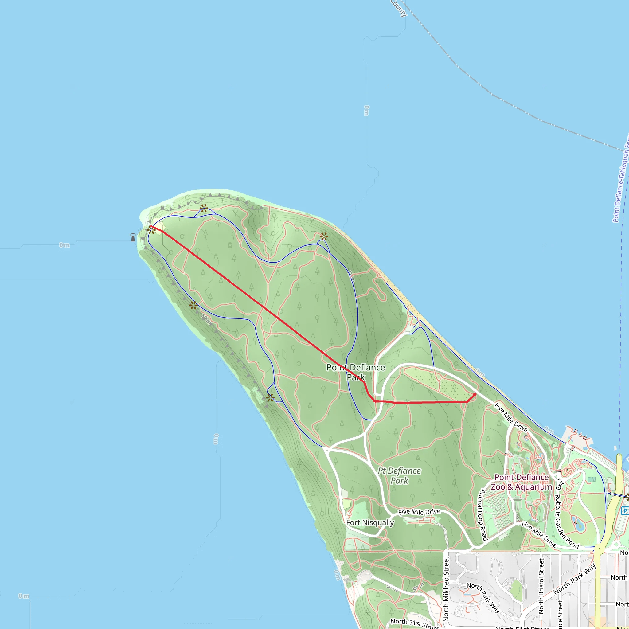 Spine Trail mobile static map