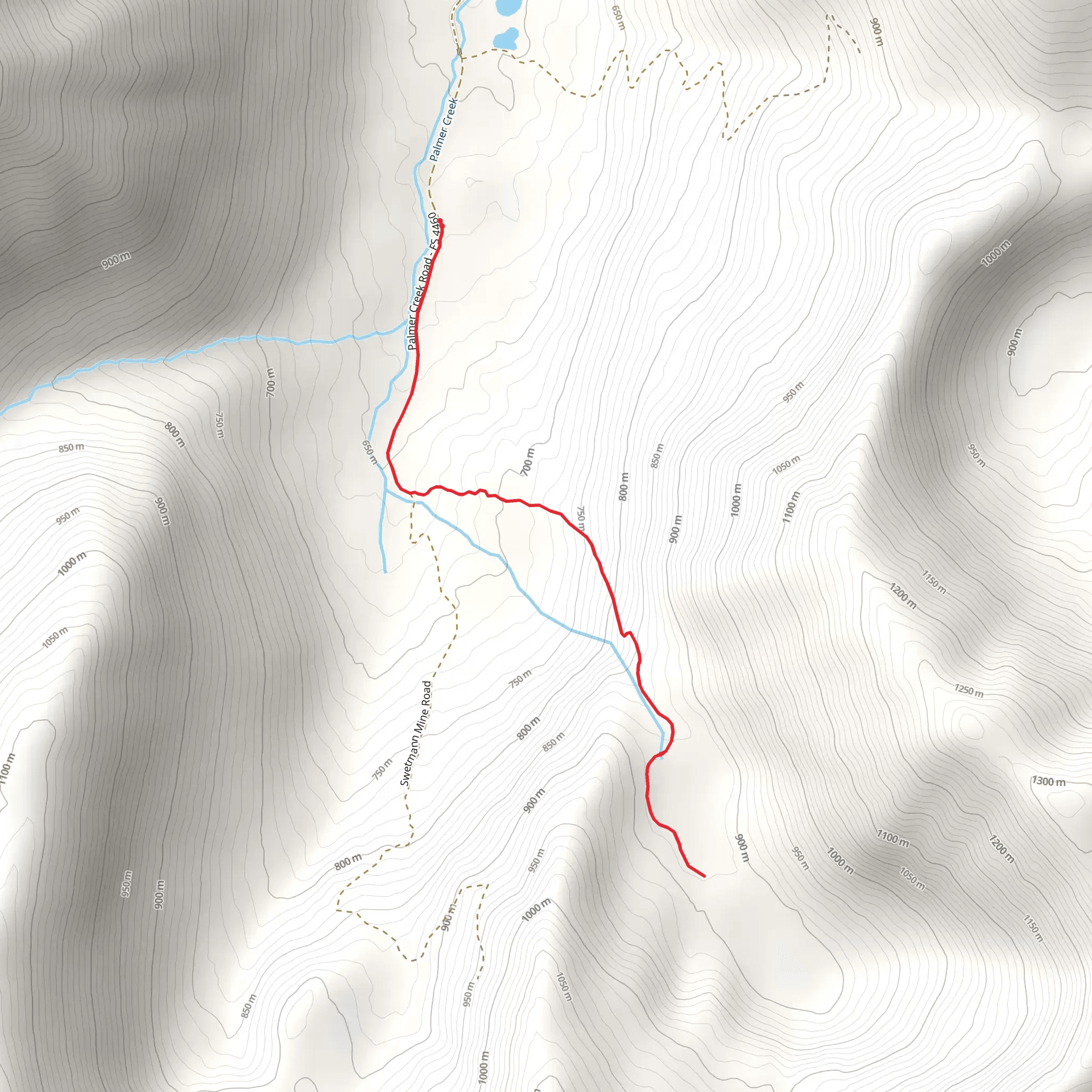 Palmer Creek mobile static map