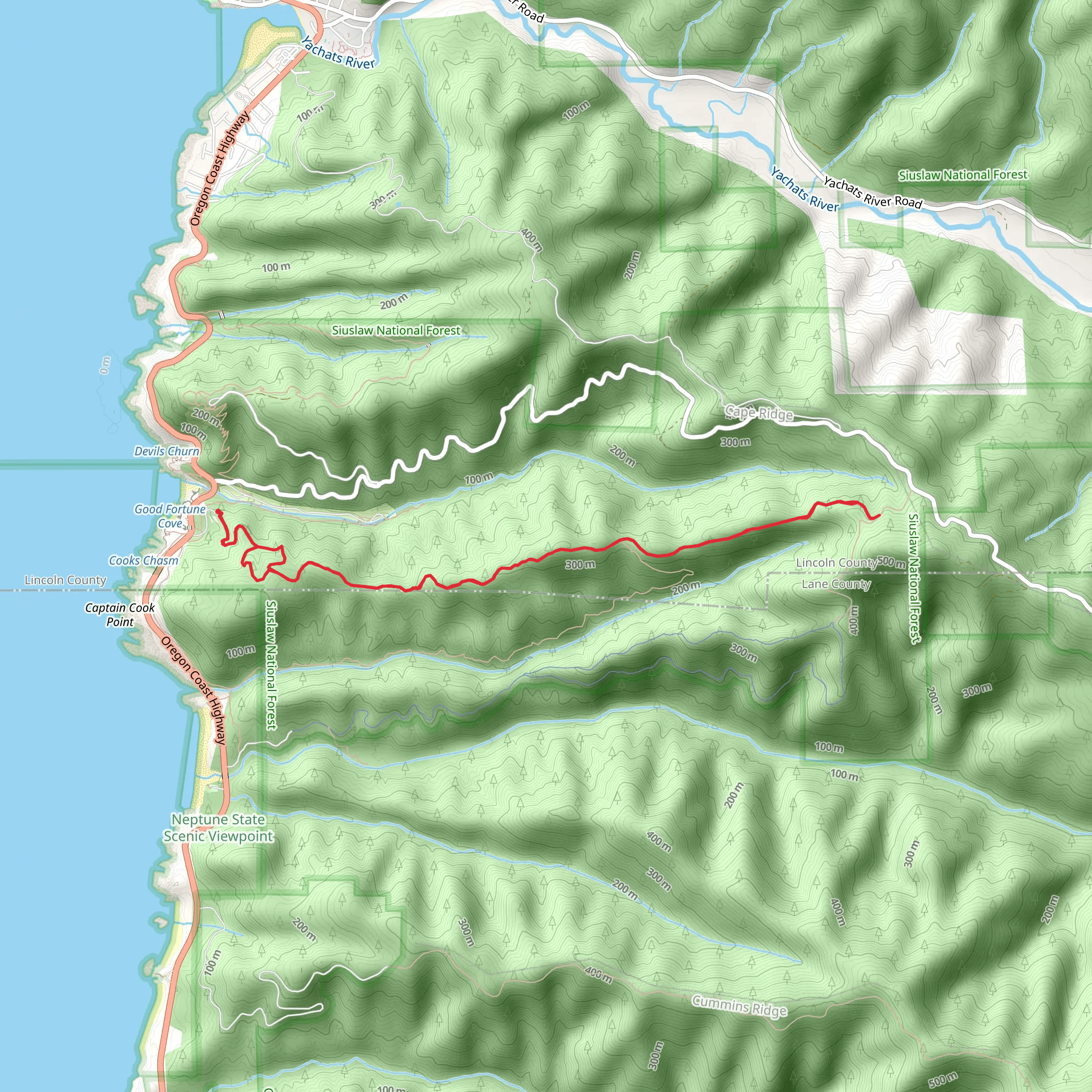 Gwynn Creek mobile static map