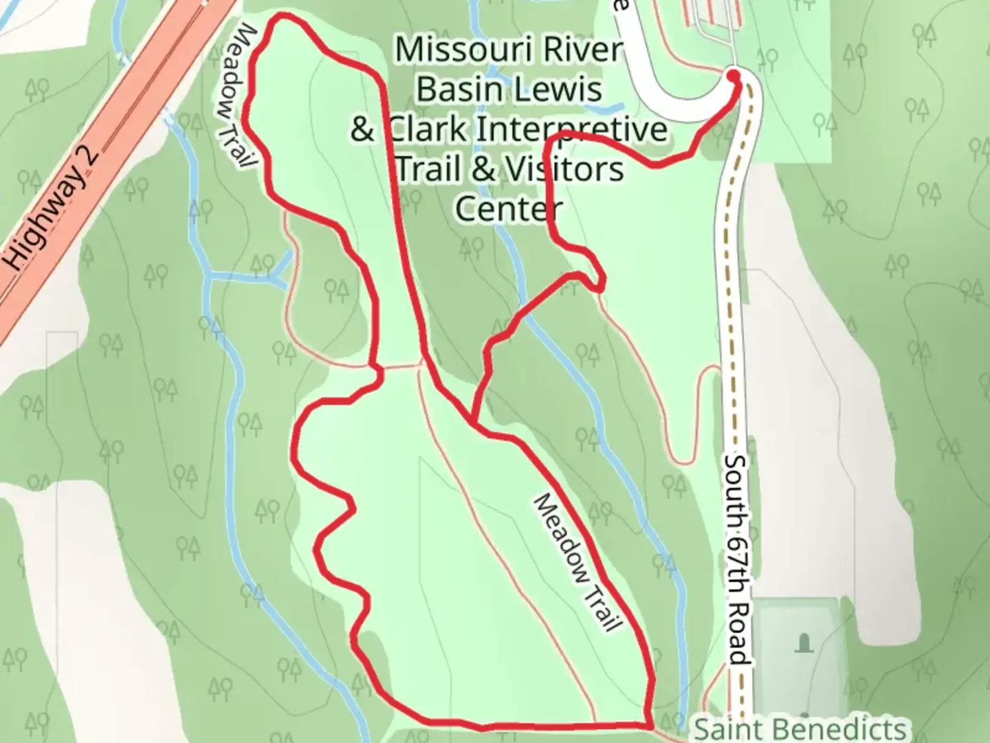 An image depicting the trail Meadow Loop Trail and its surrounding area.
