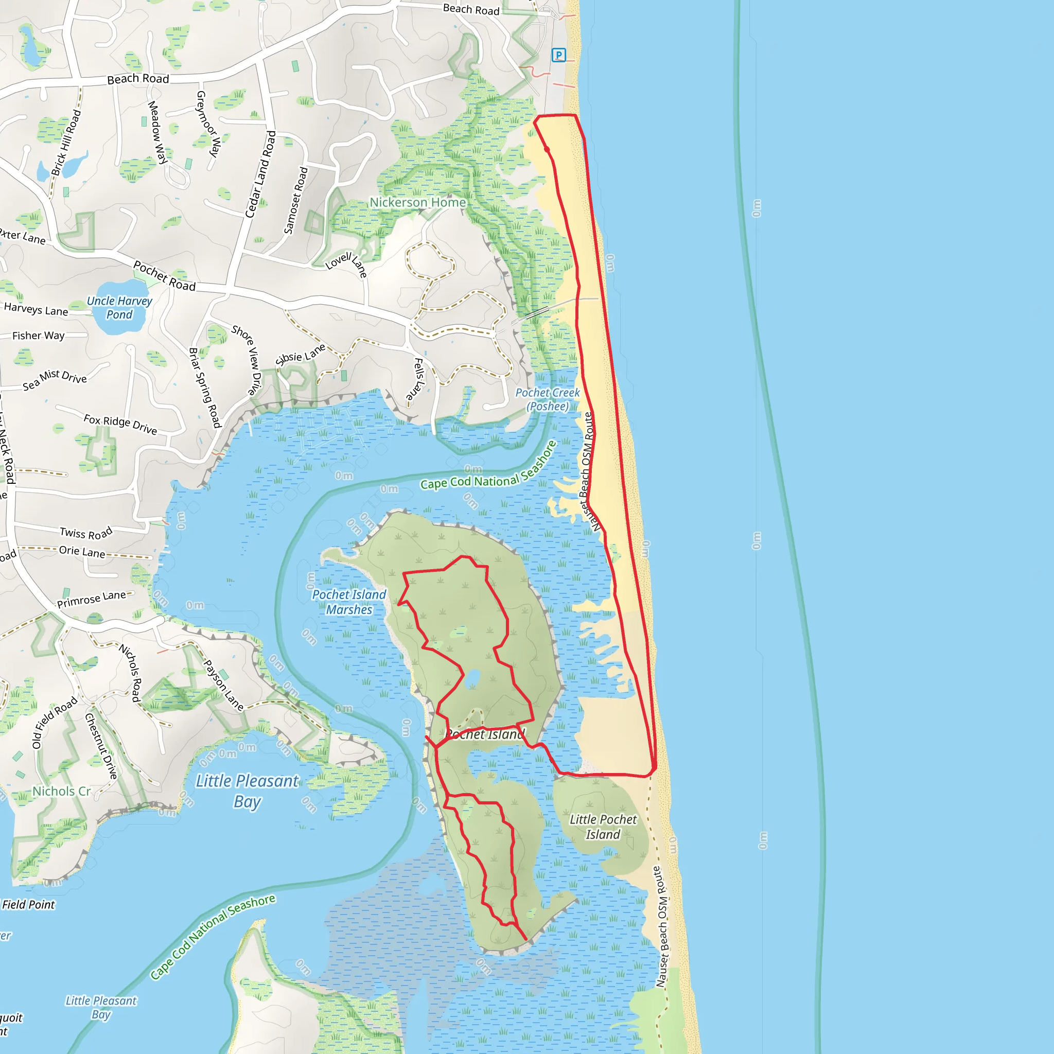 Pochet Island Loop mobile static map