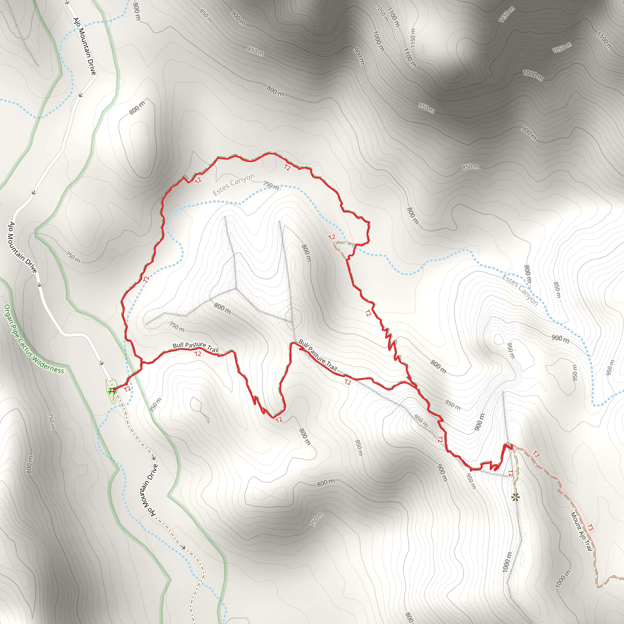 Bull Pasture - Estes Canyon Loop Trail mobile static map