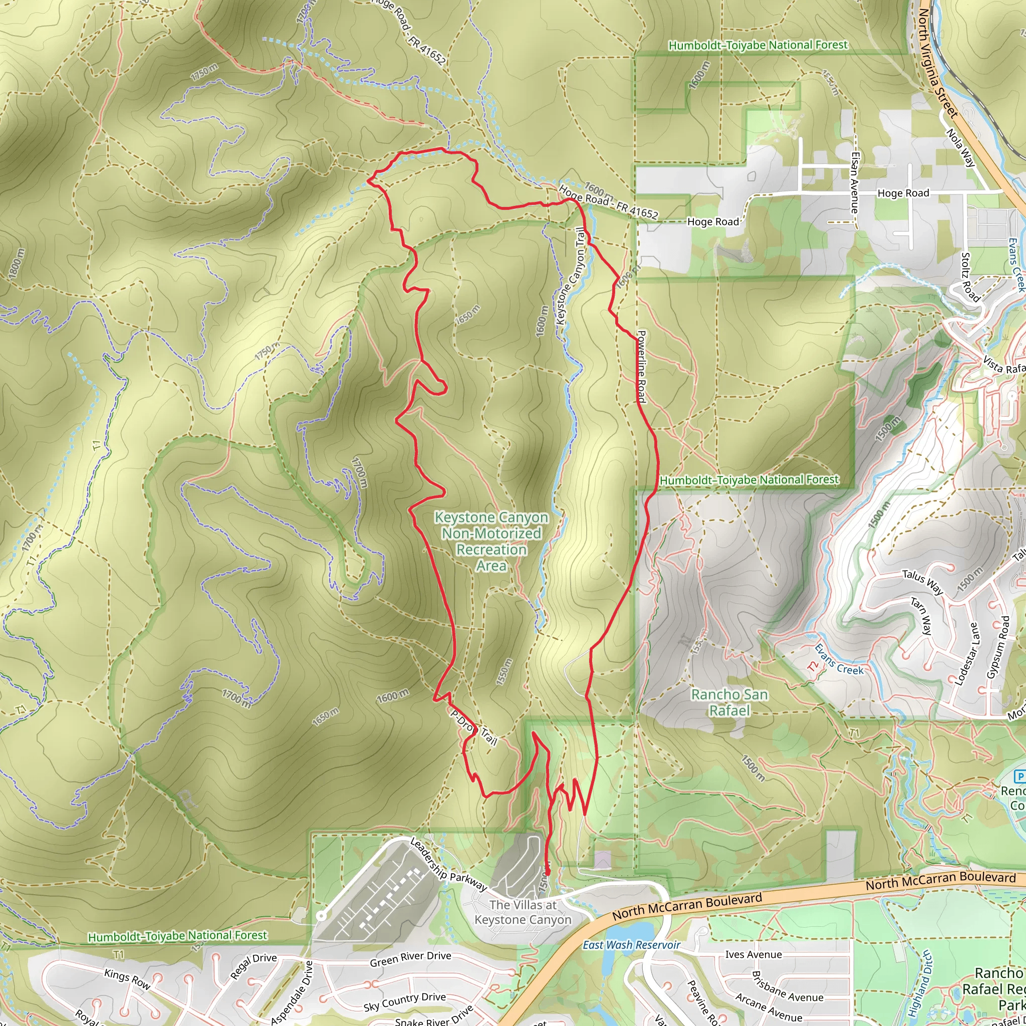 Poedunk Trail and Tad Dunbar Loop mobile static map