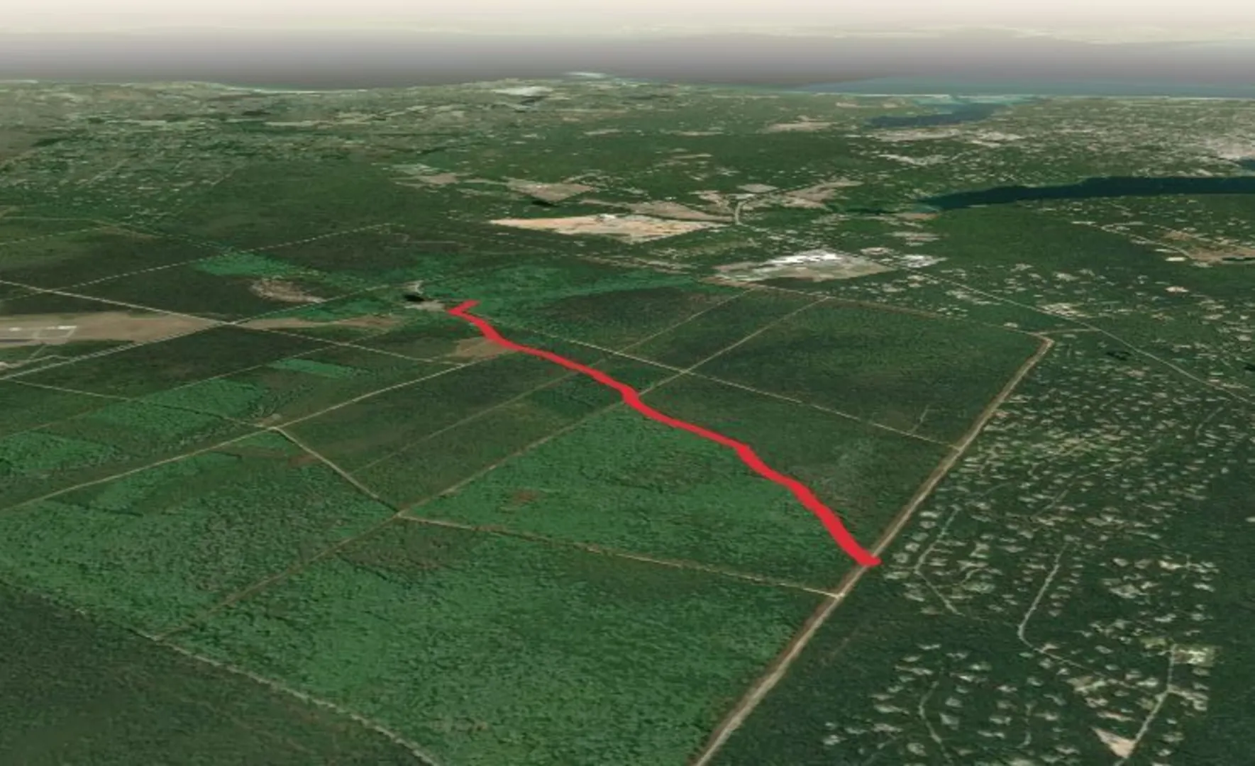 An image depicting the trail Sanderson Avenue East Trail and its surrounding area.