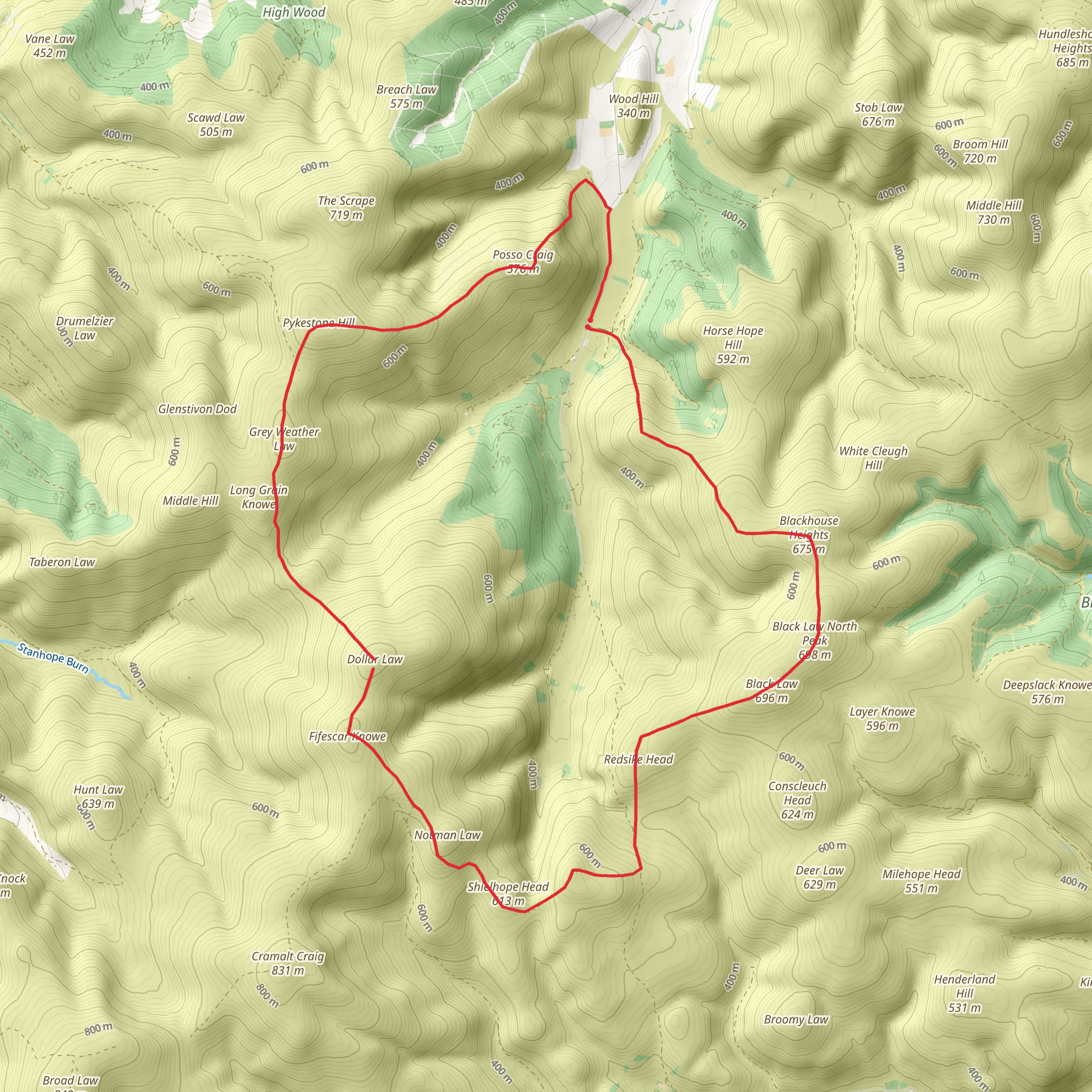 Black Law and Dollar Law Loop mobile static map