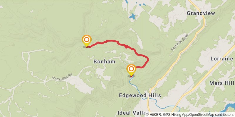 Great Eastern Trail (Incomplete) stage 56 Map