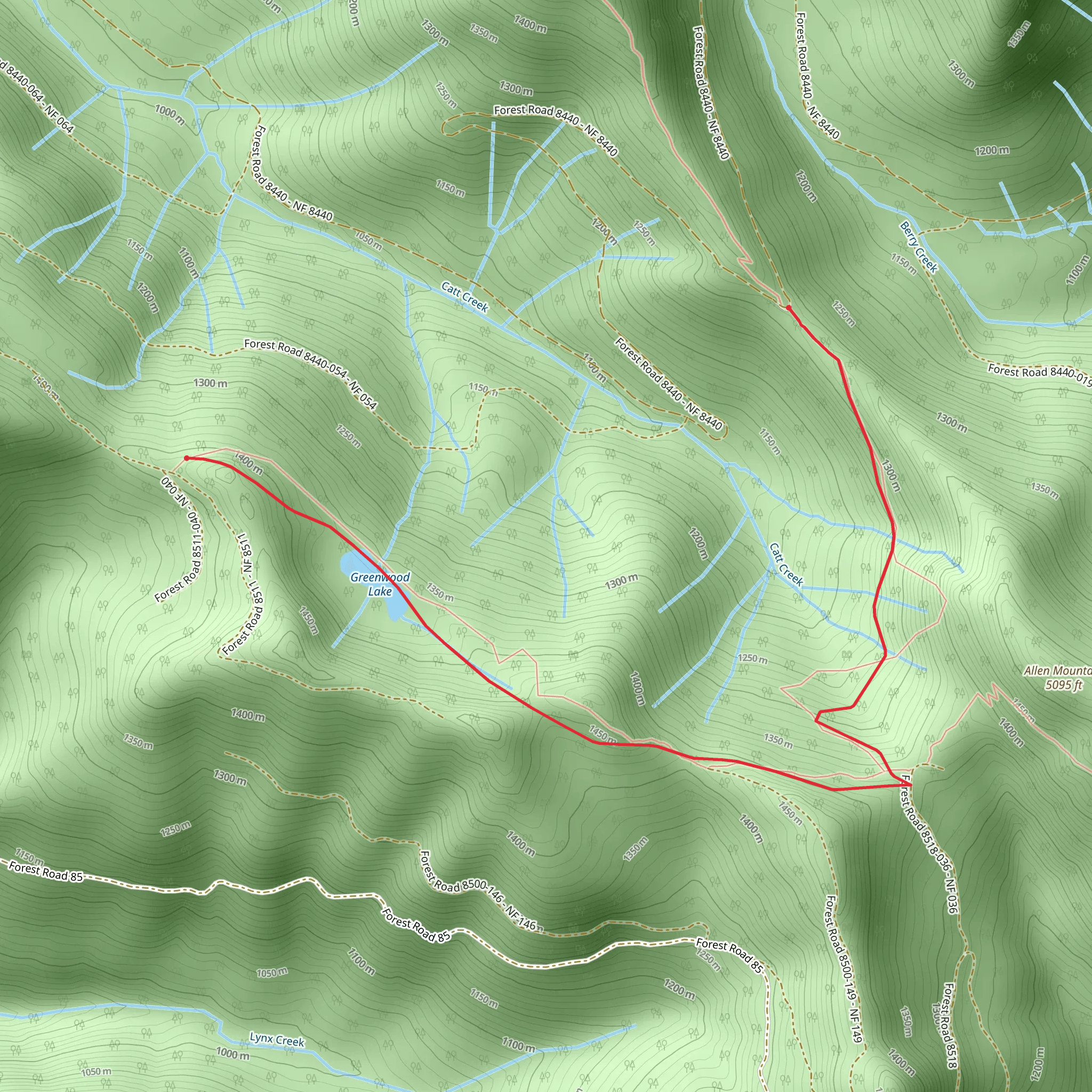 Greenwood Lake Trail mobile static map