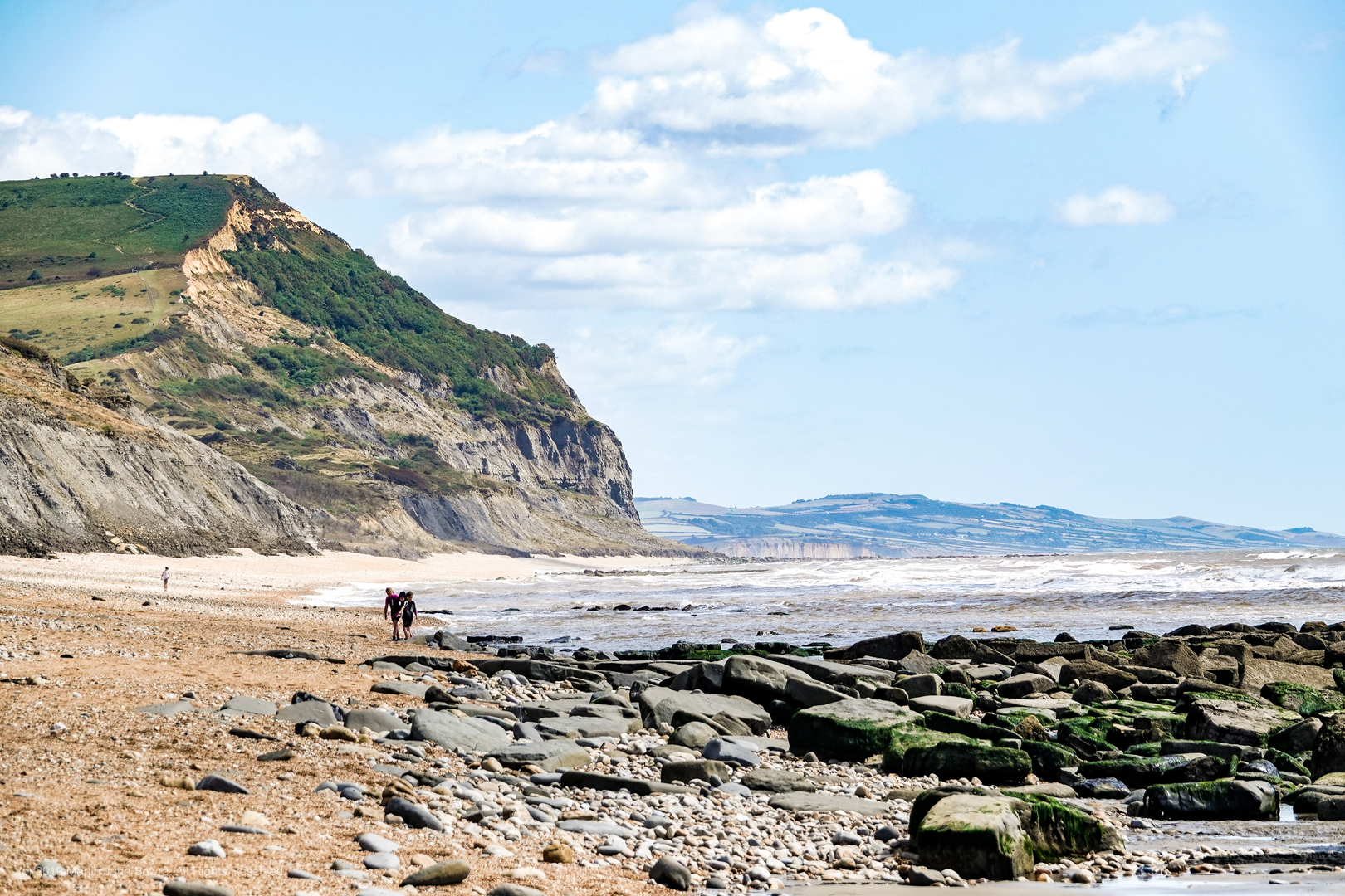 An image depicting the trail Charmouth from Golden Cap Holiday Park and its surrounding area.
