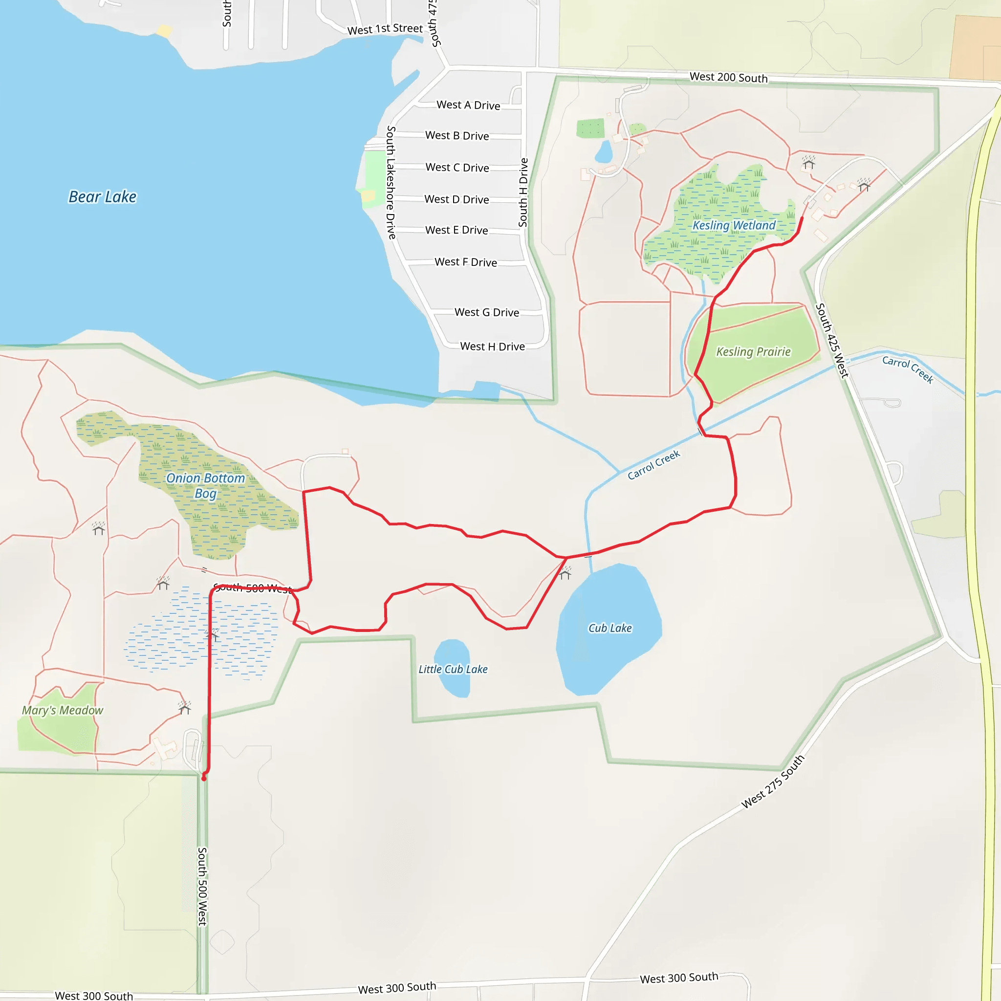 Cub Lake Loop mobile static map