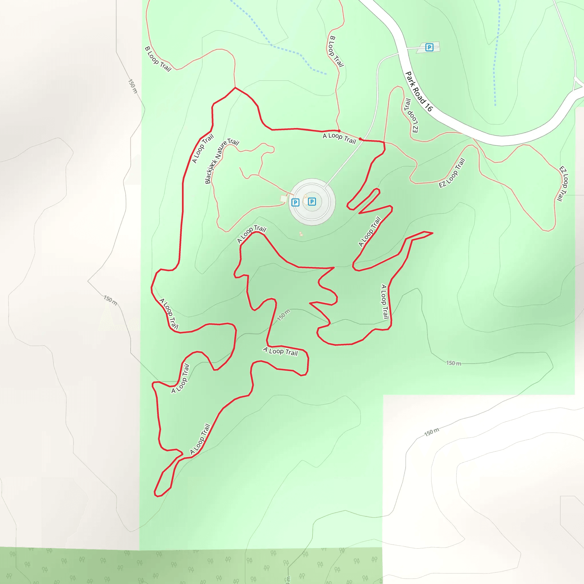 A Loop Trail mobile static map