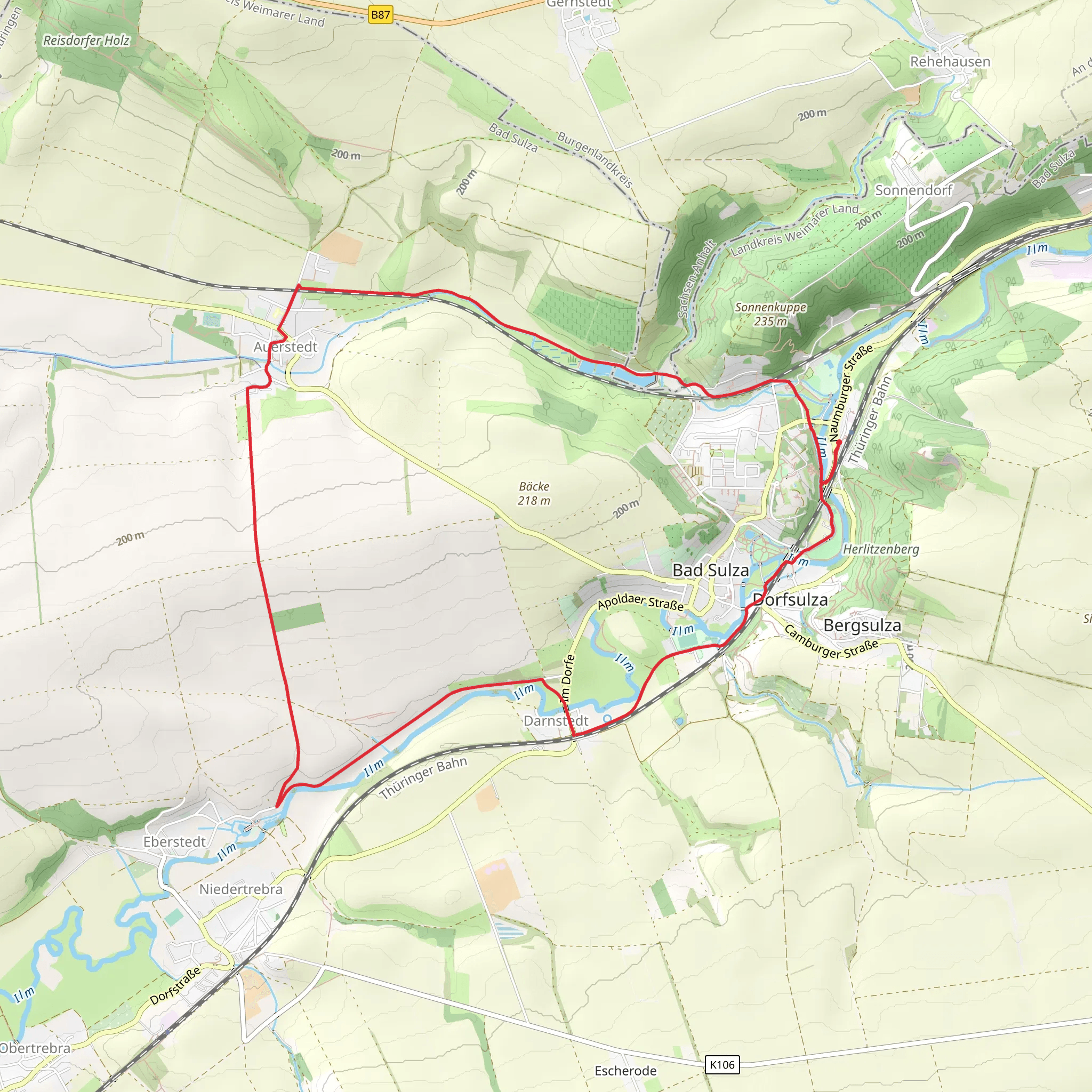 Emsenteich via Themenweg Salz - Sole and Finnewanderweg mobile static map