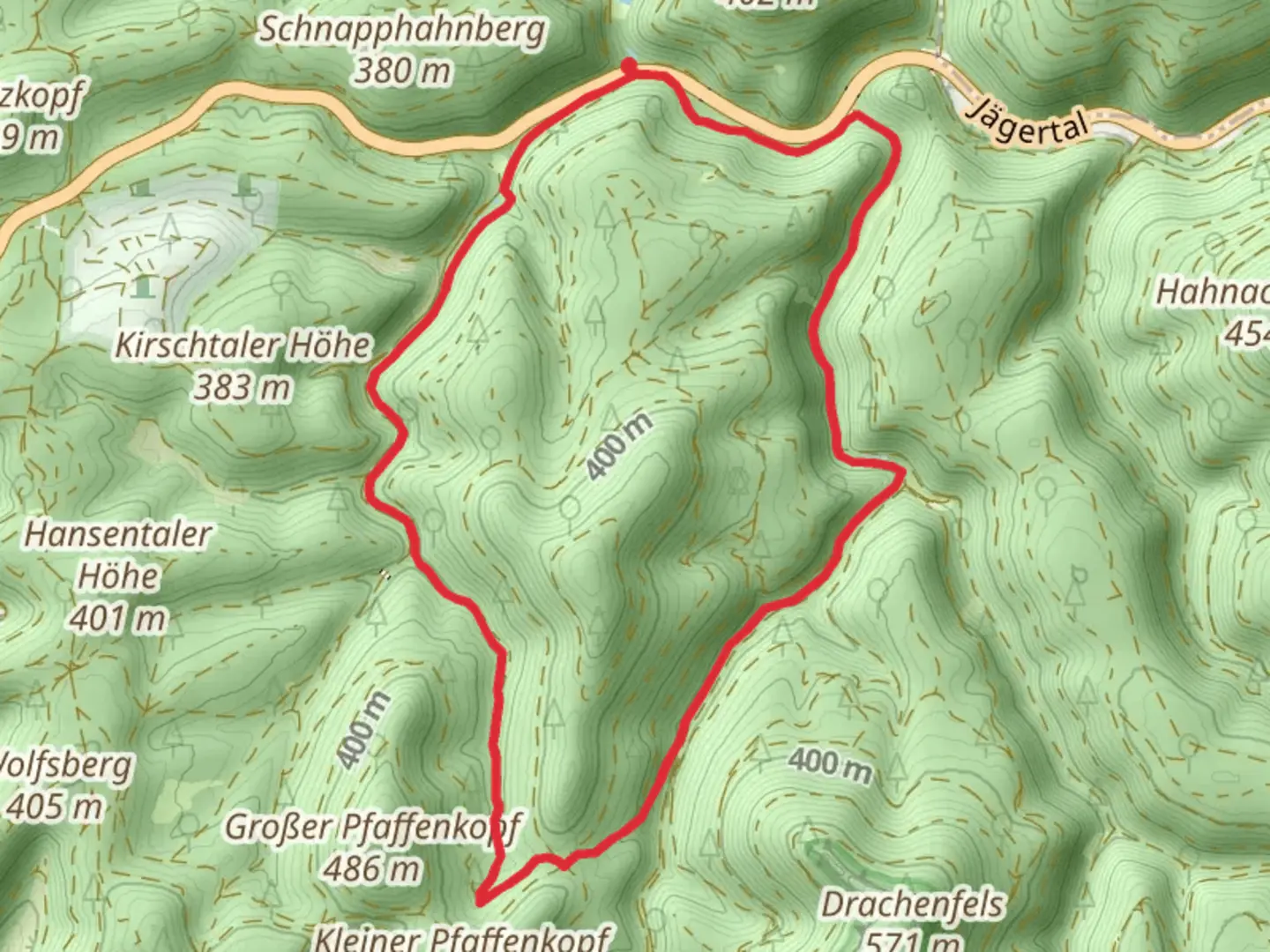 An image depicting the trail Saar Pfalz Weg and Plälzerwald Blau Roter Balken Loop and its surrounding area.