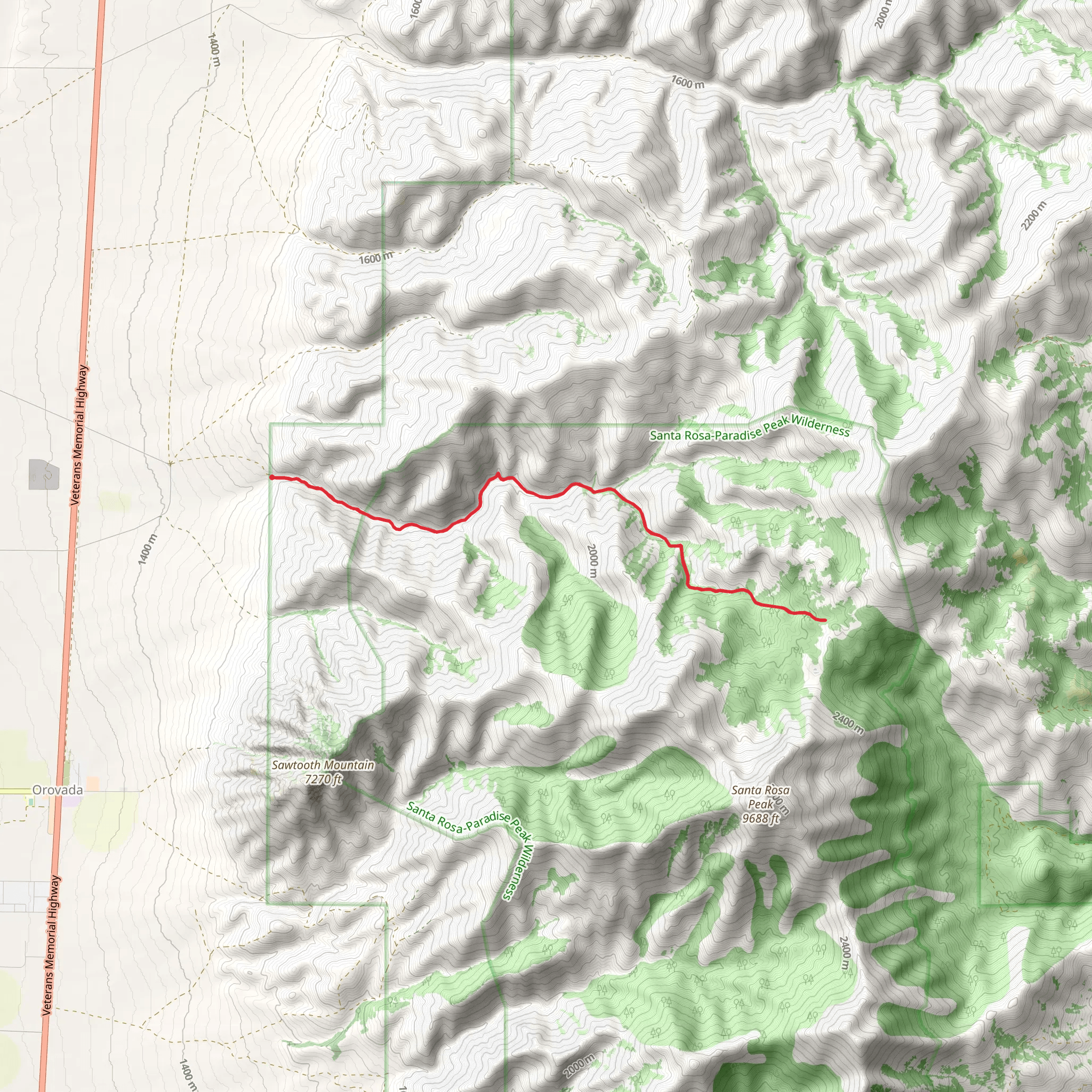 Rebel Creek Walk mobile static map