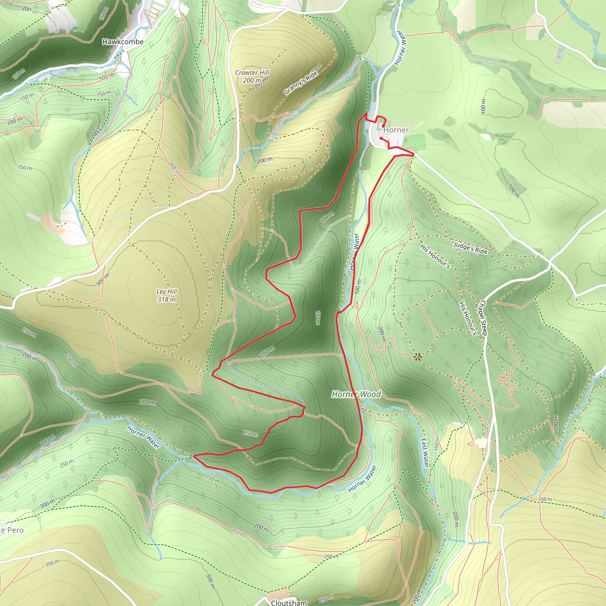 Horner Woods mobile static map