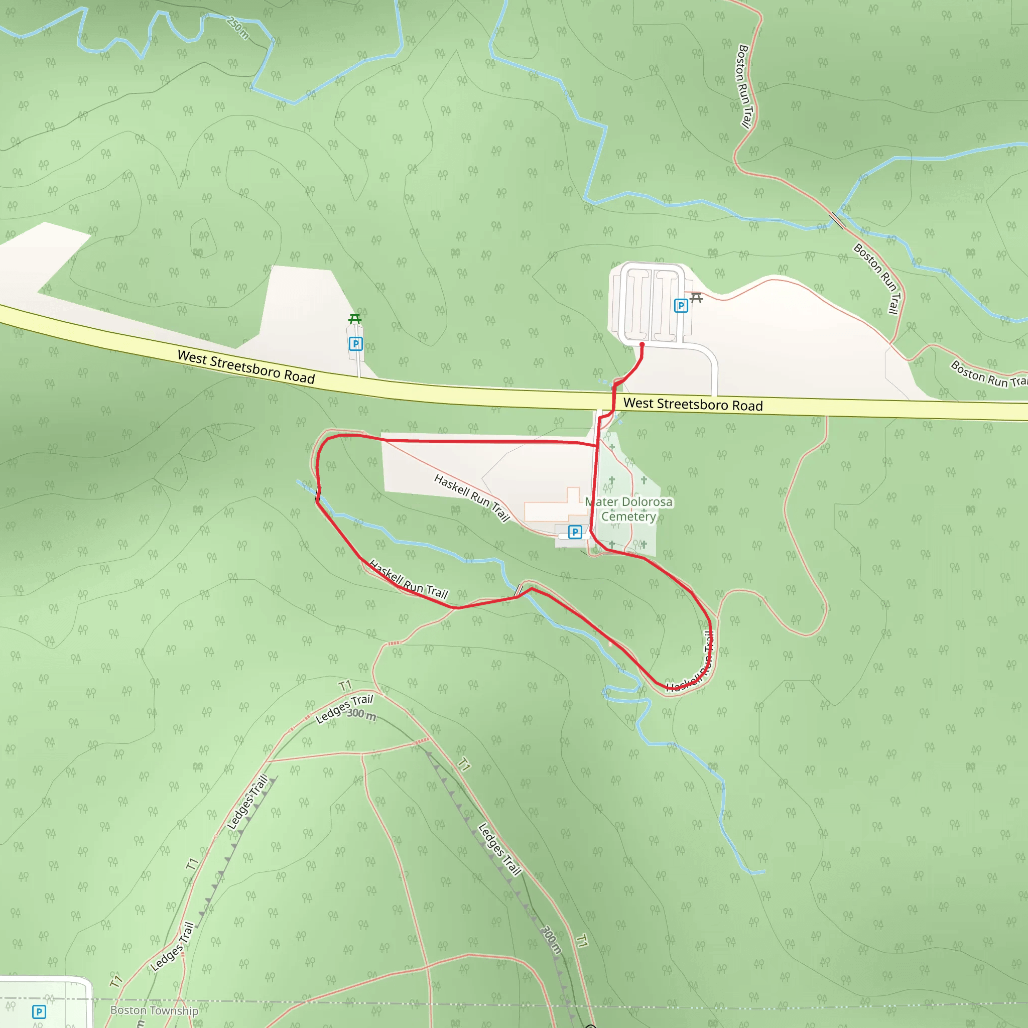 Haskell Run Trail mobile static map