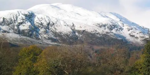 An image depicting the trail Ben Ledi Loop from Lubnaig and its surrounding area.