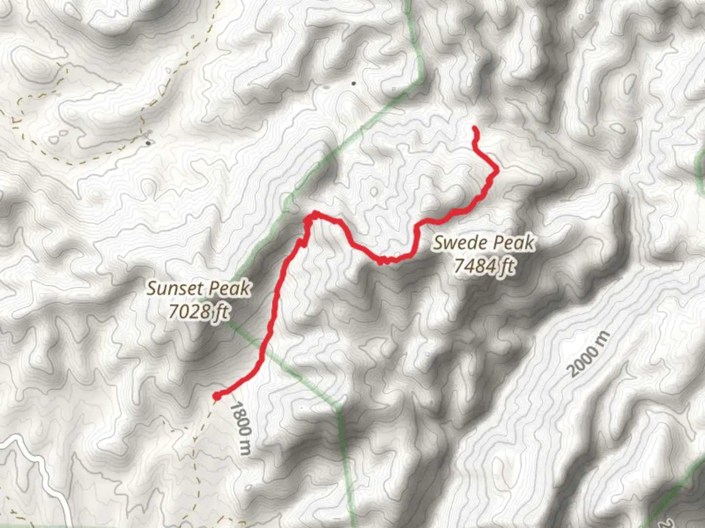 An image depicting the trail Pine Gulch Trail and its surrounding area.