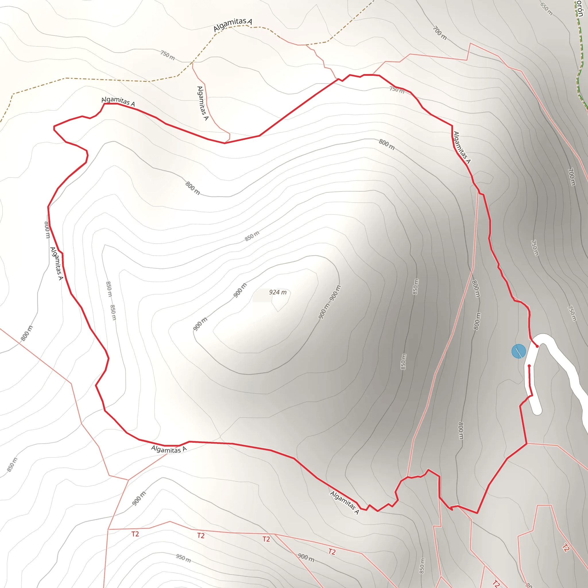 Rock of Algámitas SL A 90 mobile static map
