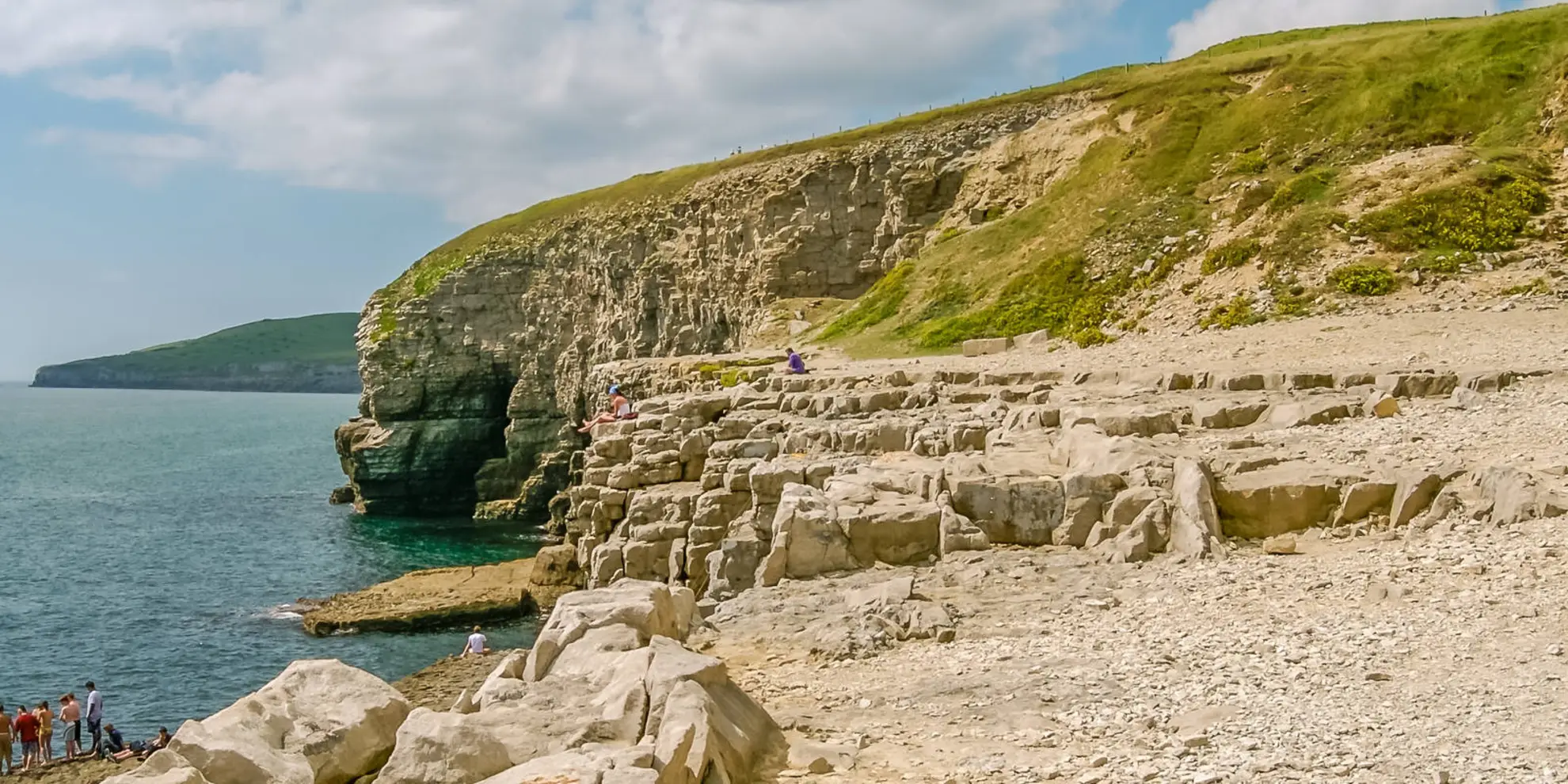 An image depicting the trail Dancing Ledge and Langton Matravers Walk and its surrounding area.