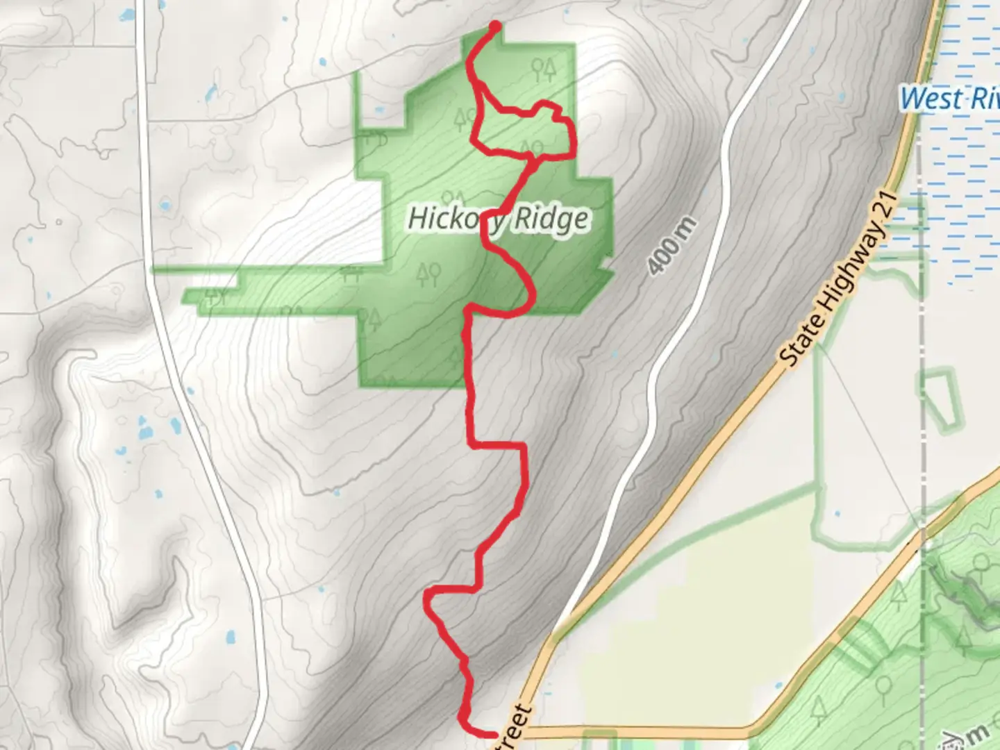 An image depicting the trail The Bristol Hills Trail and its surrounding area.