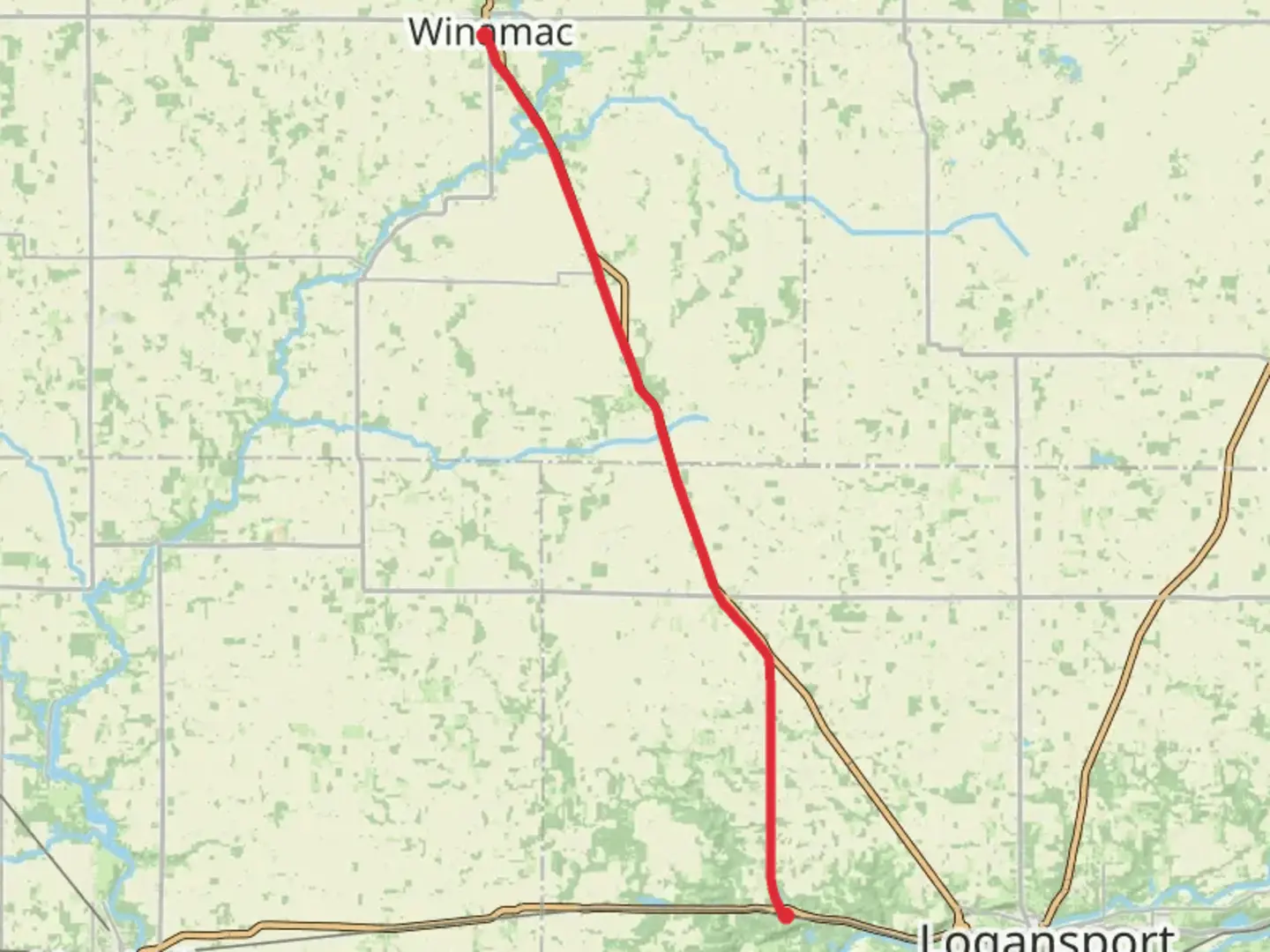 An image depicting the trail Panhandle Pathway - Winamac and its surrounding area.