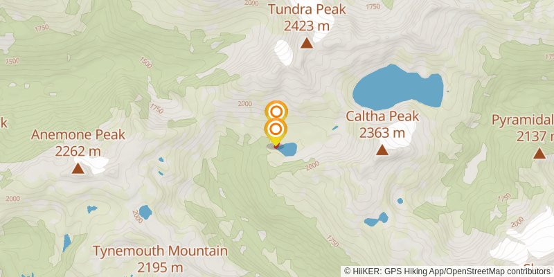 Stein Valley Traverse spur 1 Map
