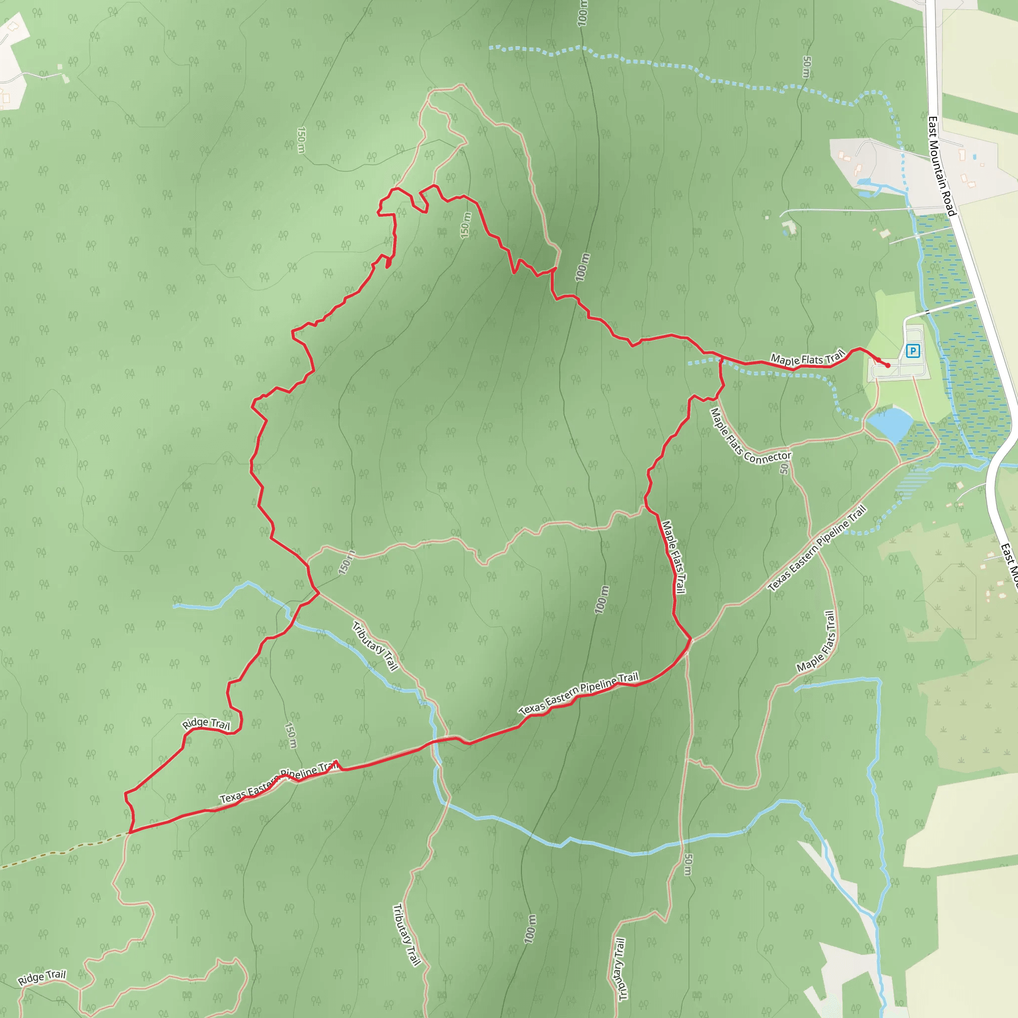 White square - Pipeline Loop mobile static map