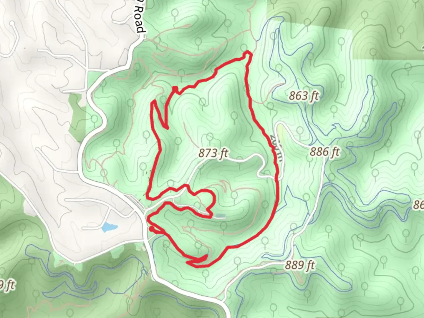 An image depicting the trail Eagle Valley Loop Trail and its surrounding area.