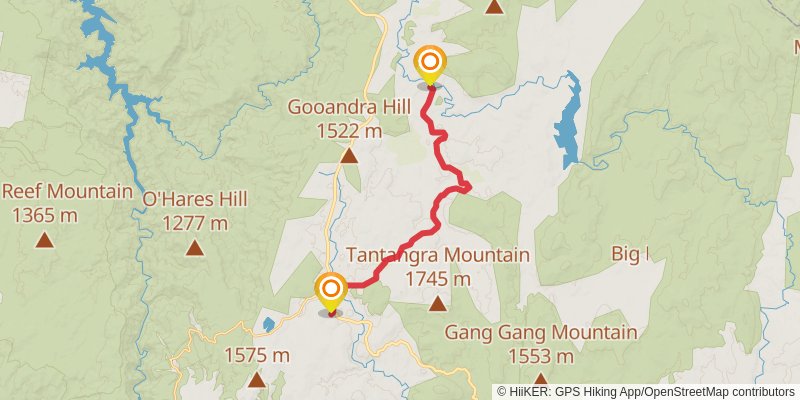 Australian Alps Walking Track stage 37 Map