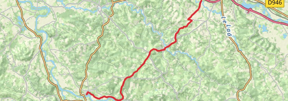 Camino Perl-Saint Jean Pied de Port via Vézelay stage 66 Map