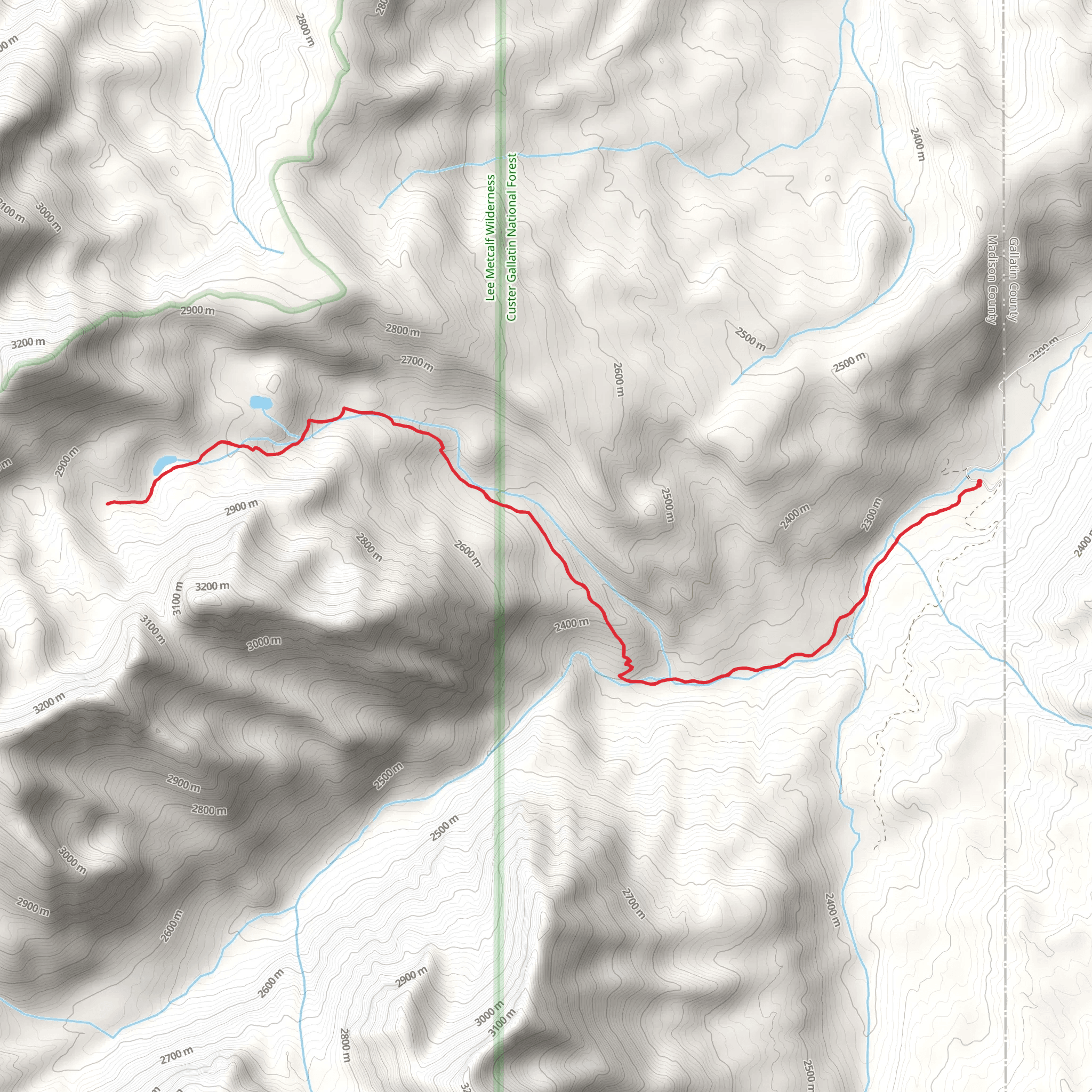 Tumble Basin via Taylor Falls Trail mobile static map