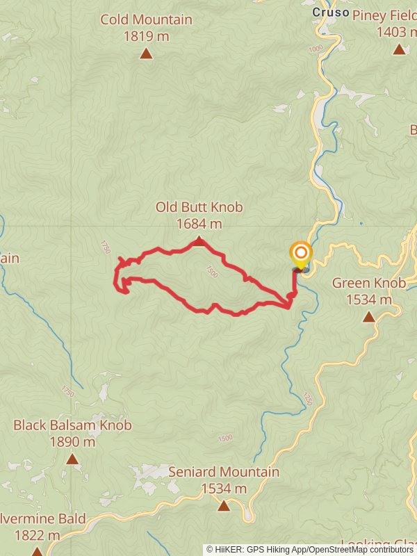 Old Butt Knob, Dog Loser Knob, Shining Rock and Shining Creek Path Loop