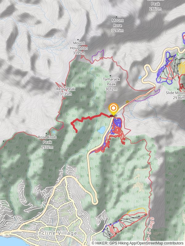 Incline Lake Road and Gray Lake Trail
