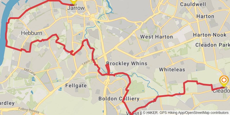 South Tyneside Heritage Trail stage 2 Map