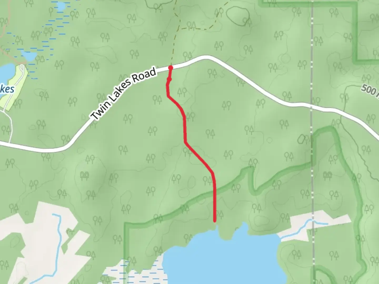 An image depicting the trail Tucker Lake Trail and its surrounding area.