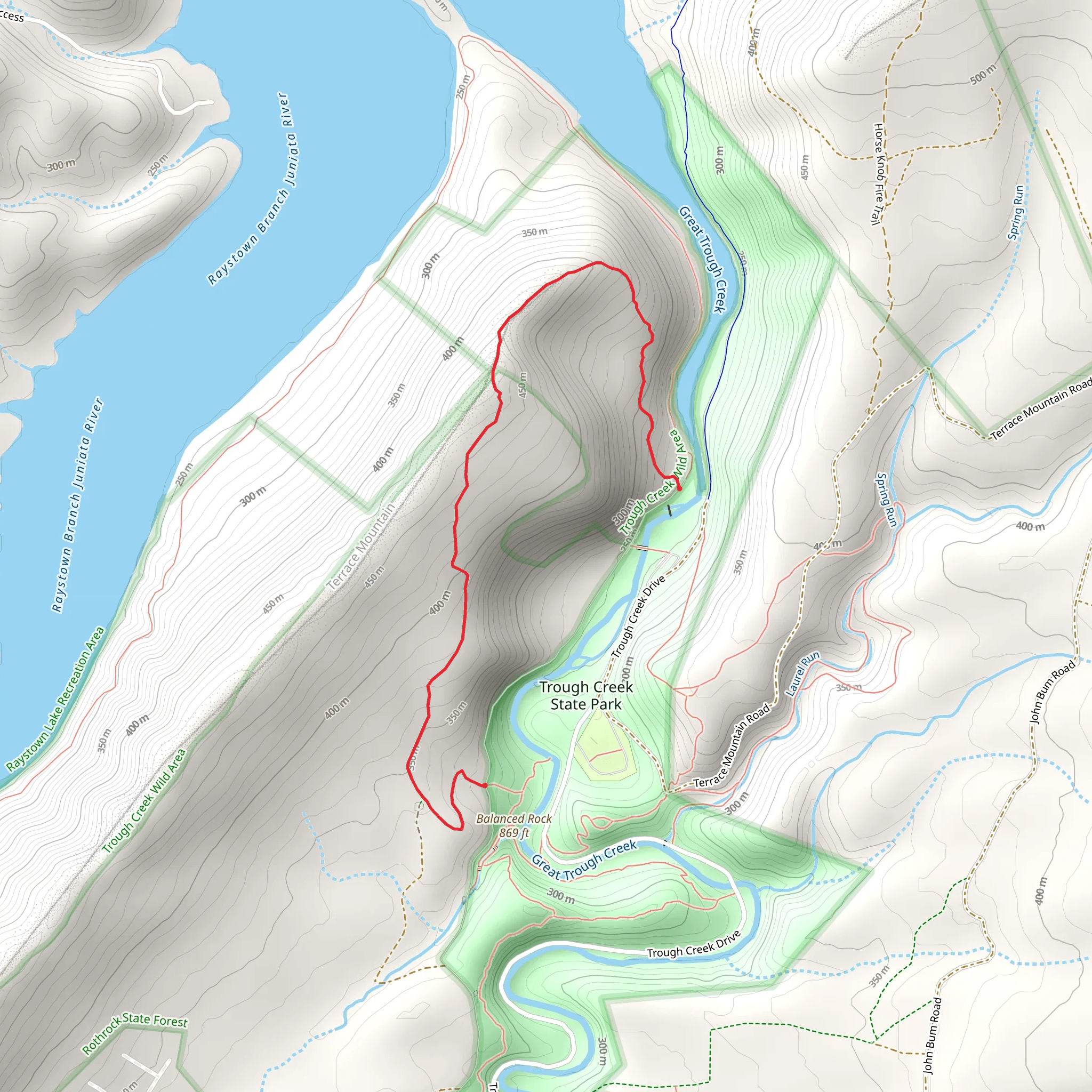 Brumbaugh Trail mobile static map
