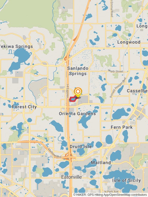 Crane's Roost Loop mobile static map