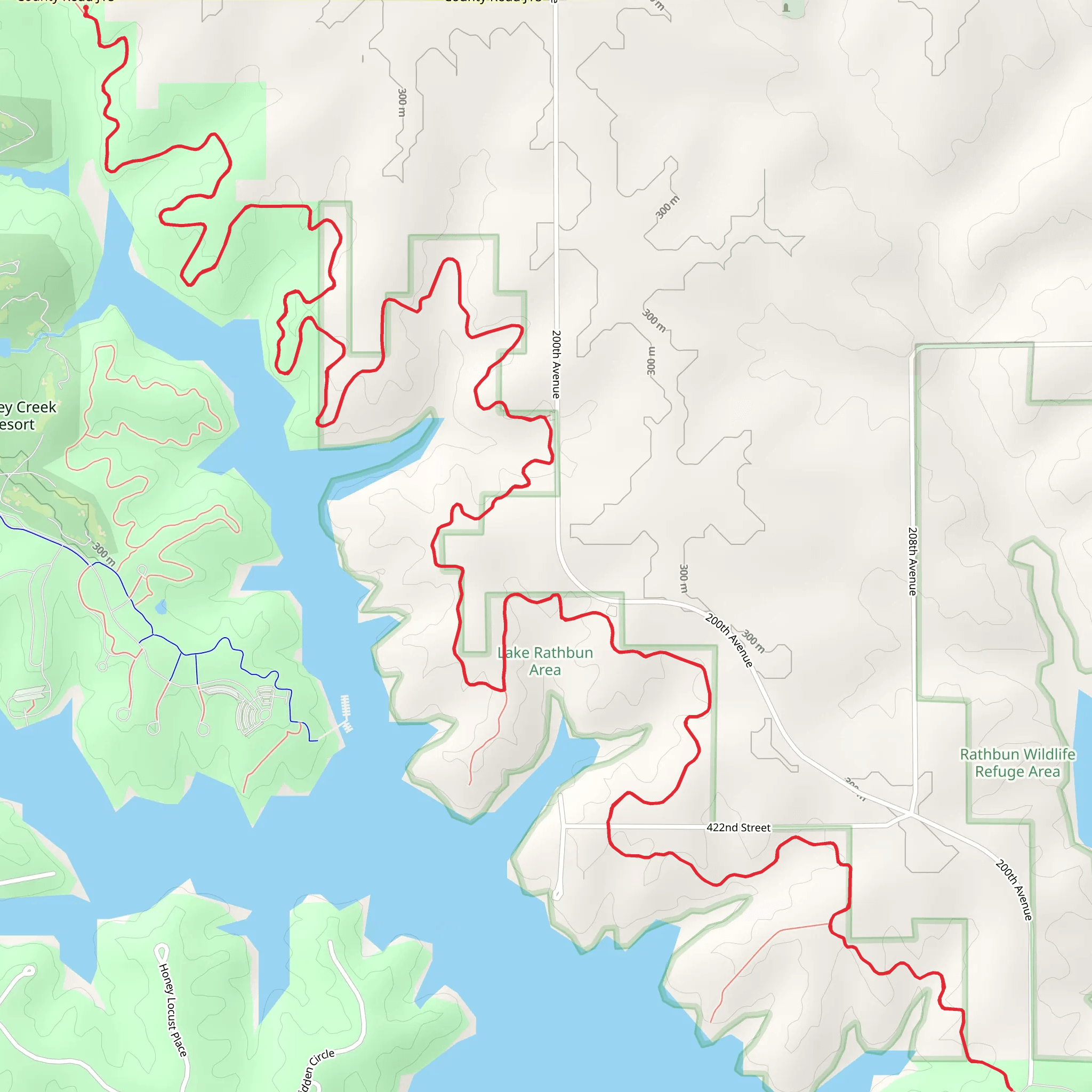 County Road J18 Walk mobile static map