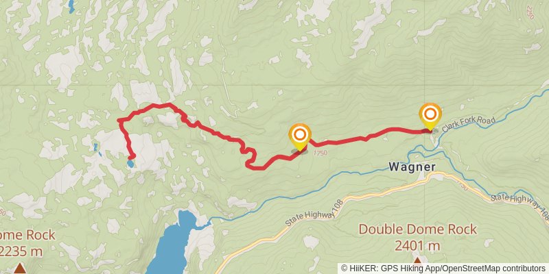 Burgson Lake Trail stage 2 Map