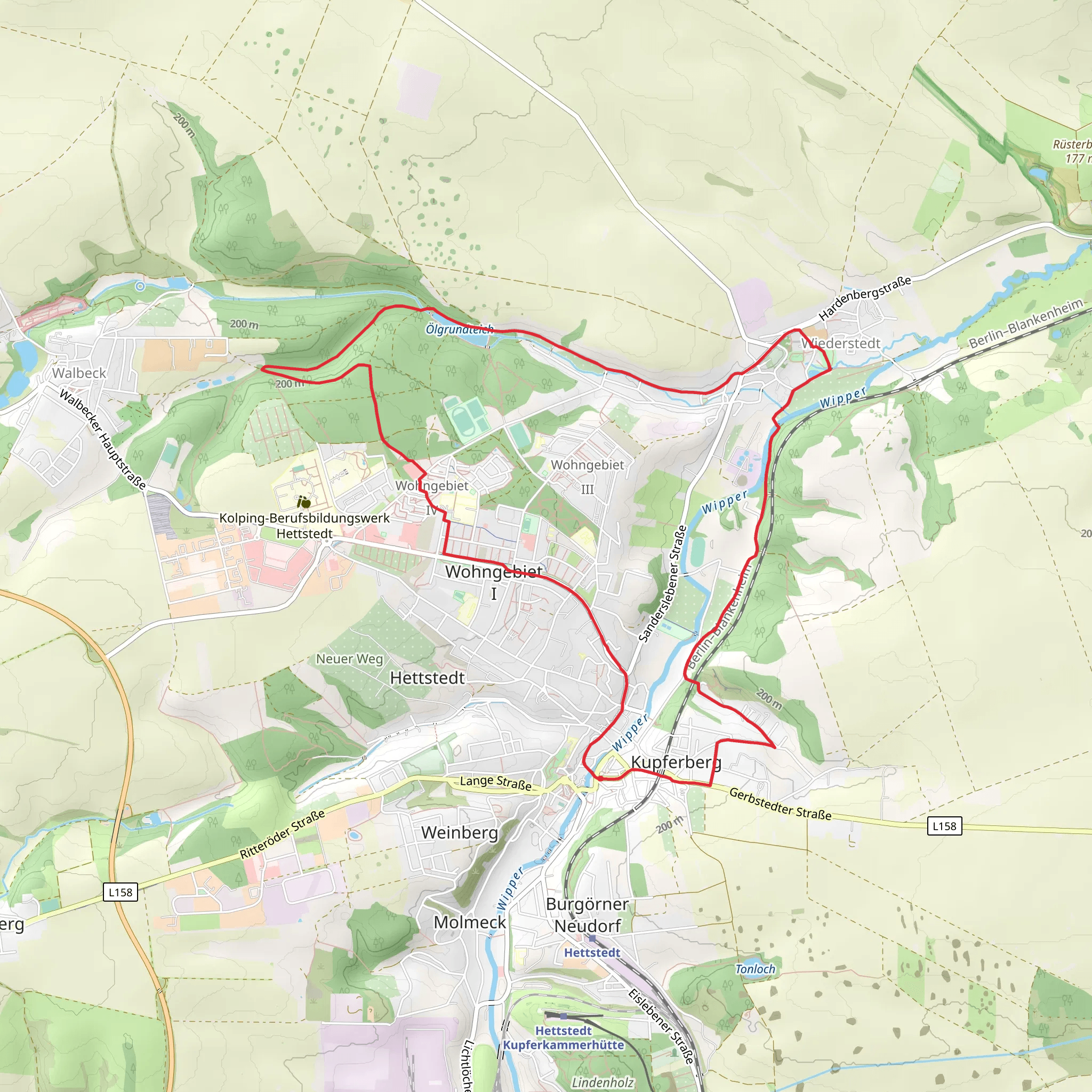 Hettstedt North Loop mobile static map