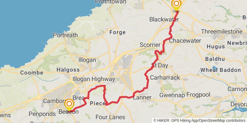 Land's End Trail stage 23 Map