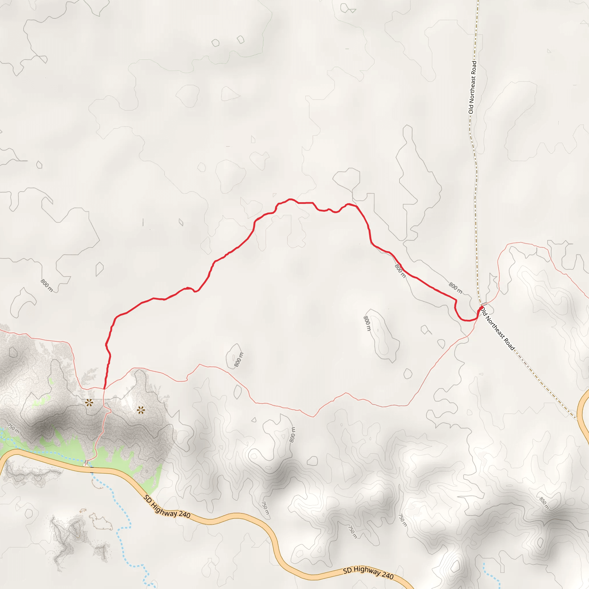 Medicine Root Trail mobile static map
