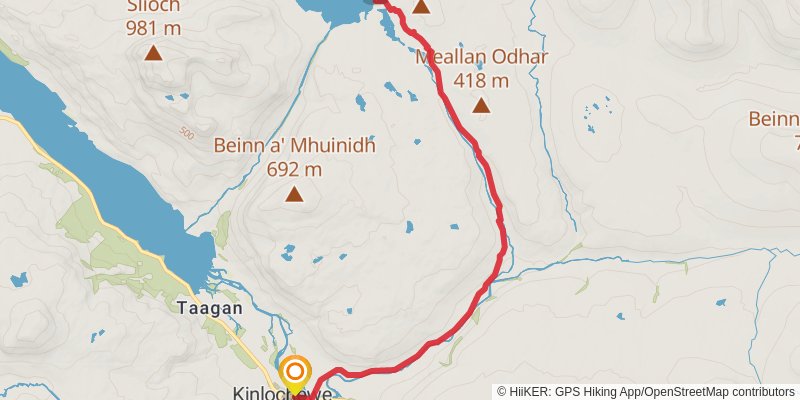 Cape Wrath Way East stage 10 Map